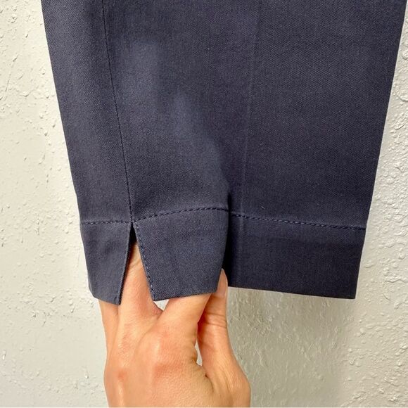 GUNEX for Brunello Cucinelli Blue Chino Pants Sz 6 Cotton Office Preppy Casual - Picture 3 of 15
